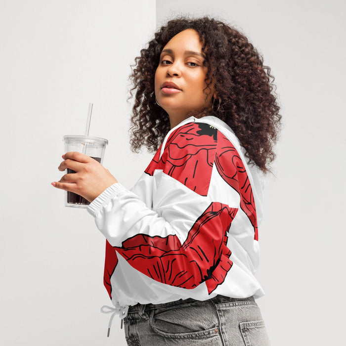 Wizard of Oz - Poppies - Women’s Cropped Windbreaker - Whippie's