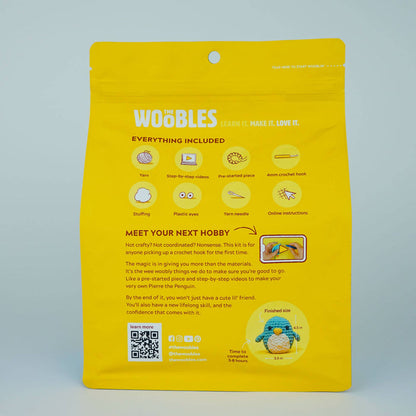 Woobles Pierre the Penguin Beginner Crochet Kit