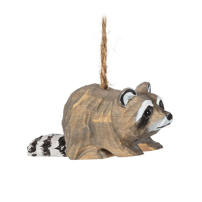Wooden Raccoon Ornament