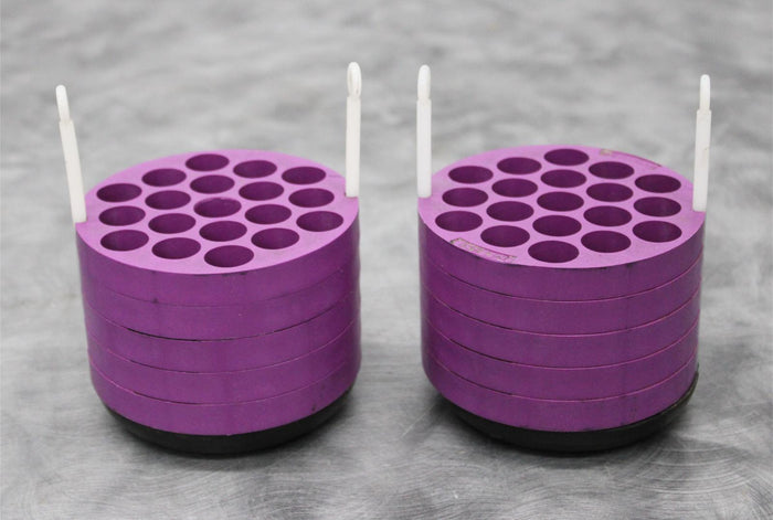 x2 Beckman Coulter 341939 Centrifuge Rotor 19x12mL Tube Adapters