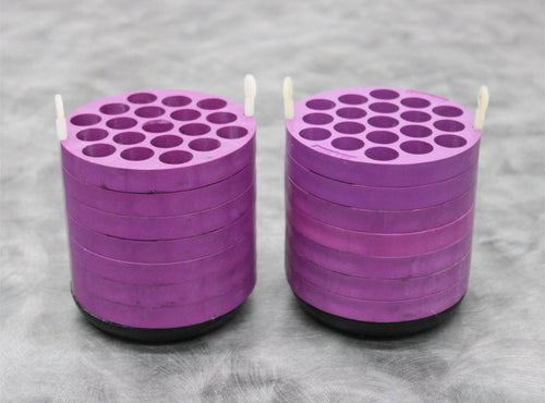 x2 Beckman Coulter 341939 Centrifuge Rotor 19x12mL Tube Adapters