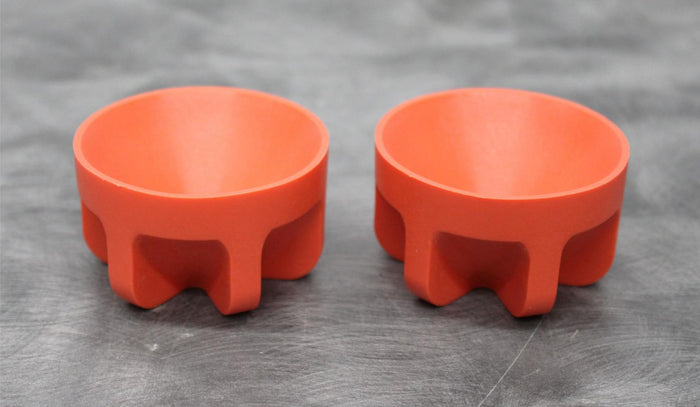x2 Beckman Coulter 62 mm Diameter Cushion Bottle Adapters