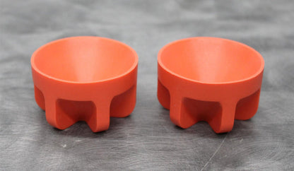 x2 Beckman Coulter 62 mm Diameter Cushion Bottle Adapters