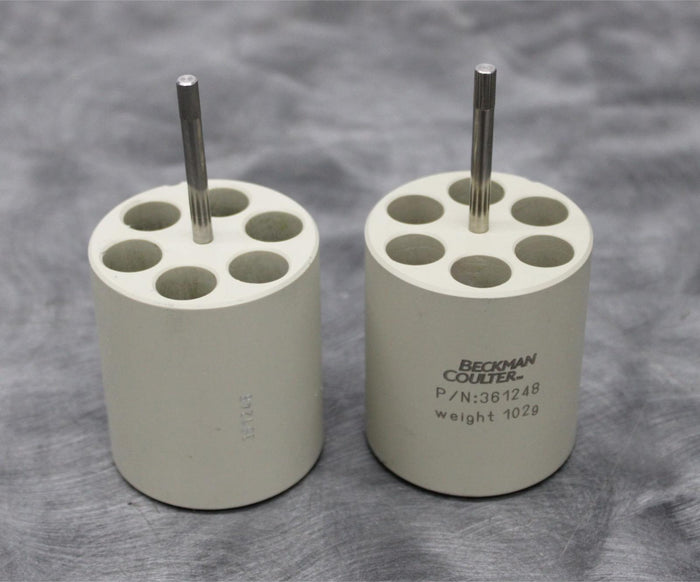 x2 Beckman Coulter 361248 Centrifuge Rotor Adapter