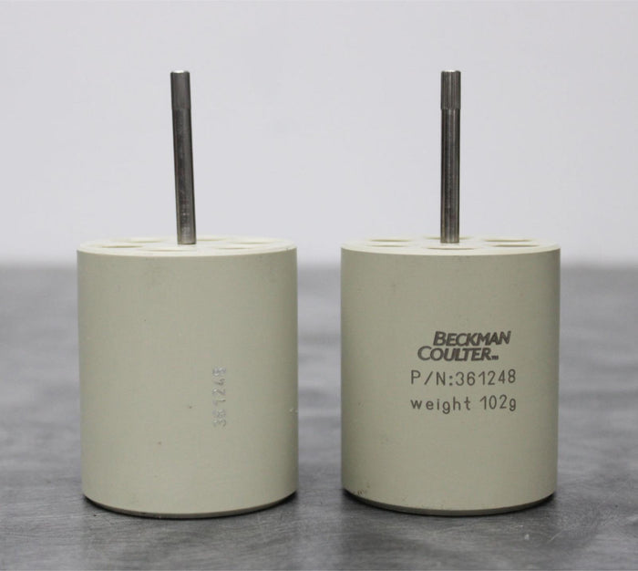 x2 Beckman Coulter 361248 Centrifuge Rotor Adapter