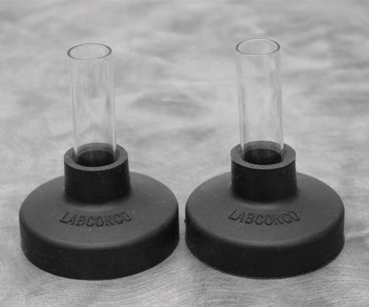 x2 Labconco 75442 Freeze Dryer Flask Tops with Straight Glass Adapter
