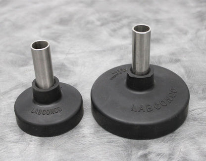 x2 Labconco Freeze Dryer Flask Tops 75444 / 75442 with Stainless Steel Adapters