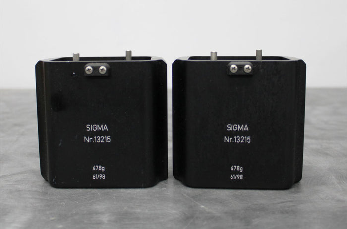 Sigma 13215 Centrifuge 750mL Rotor Buckets with Adapters