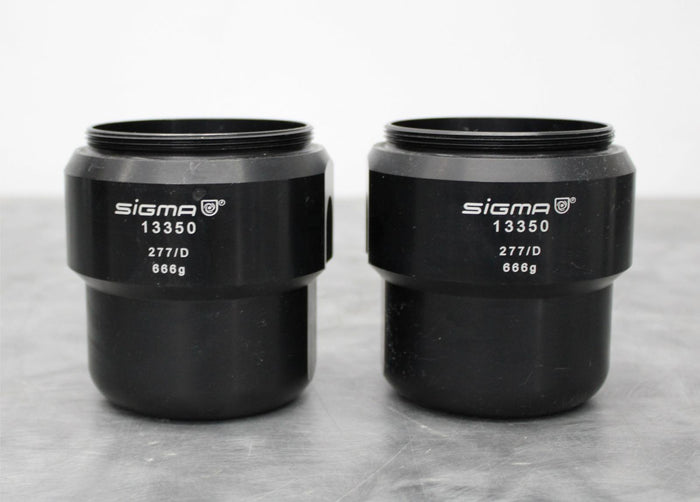 x2 Sigma 13350 Centrifuge Rotor Buckets 750mL for Sigma 11150 Swing-Out Rotor