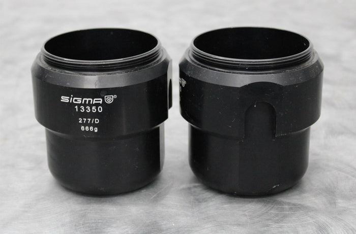 x2 Sigma 13350 Centrifuge Rotor Buckets 750mL for Sigma 11150 Swing-Out Rotor