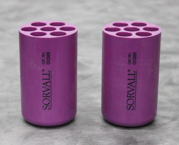 x2 Sorvall 00389 Centrifuge Rotor Adapters