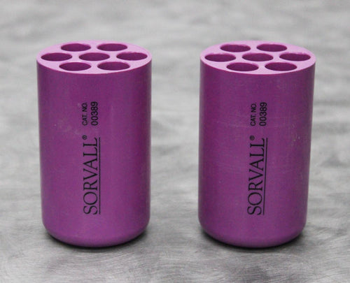 x2 Sorvall 00389 Centrifuge Rotor Adapters