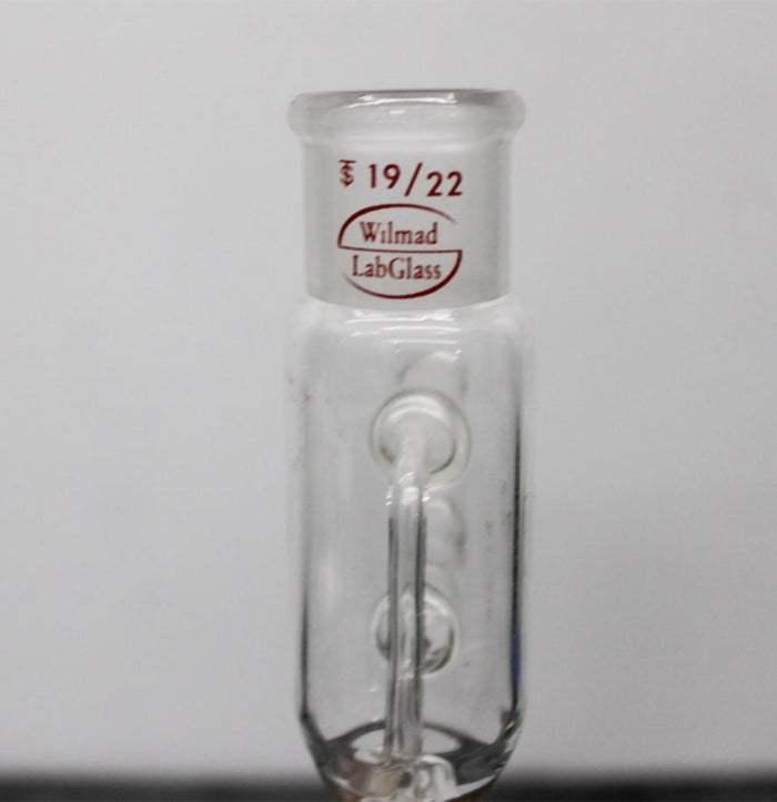 x2 Three Way Claisen Adapters 14/20 and Wilmad Glass Reflux Coil Condenser 19/22