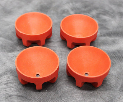 x4 Beckman Coulter 62 mm Diameter Cushion Bottle Adapters