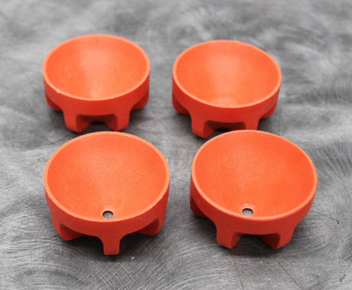 x4 Beckman Coulter 62 mm Diameter Cushion Bottle Adapters