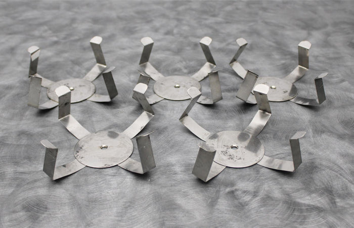 x5 Stainless Steel 1000mL Incubator Platform Shaker Flask Clamps
