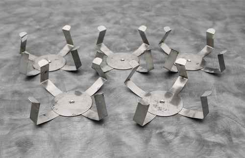 x5 Stainless Steel 1000mL Incubator Platform Shaker Flask Clamps