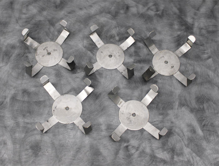 x5 Stainless Steel 1000mL Incubator Platform Shaker Flask Clamps