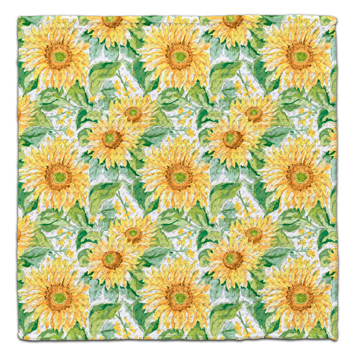 Yellow Sunflowers Eco-Friendly Washcloth - CJ Bella Co.