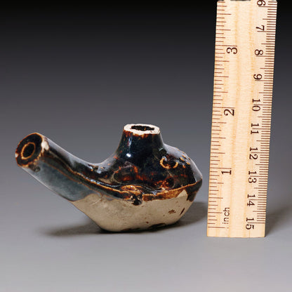 Yuan Dynasty, Brown Glazed Water Dropper (Calligraphy Tool)